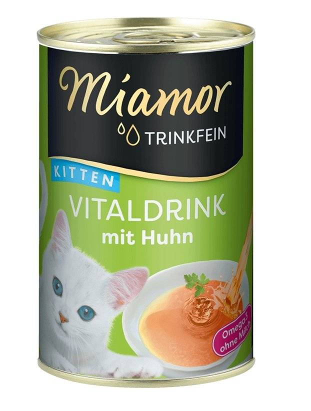 MIAMOR Drickbar soppa med kyckling för kattungar 24x135 g