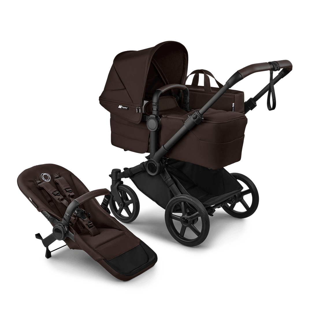 Bugaboo Donkey 6 Komplett Barnvagn Black Cocoa Brown Black Cocoa Brown One Size Svart One Size unisex