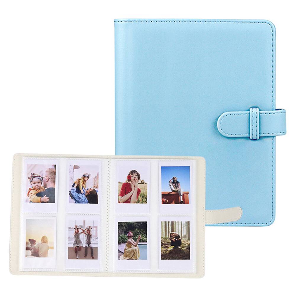 Retro PU fotoalbum – 128 lommer, 15,5x20 cm