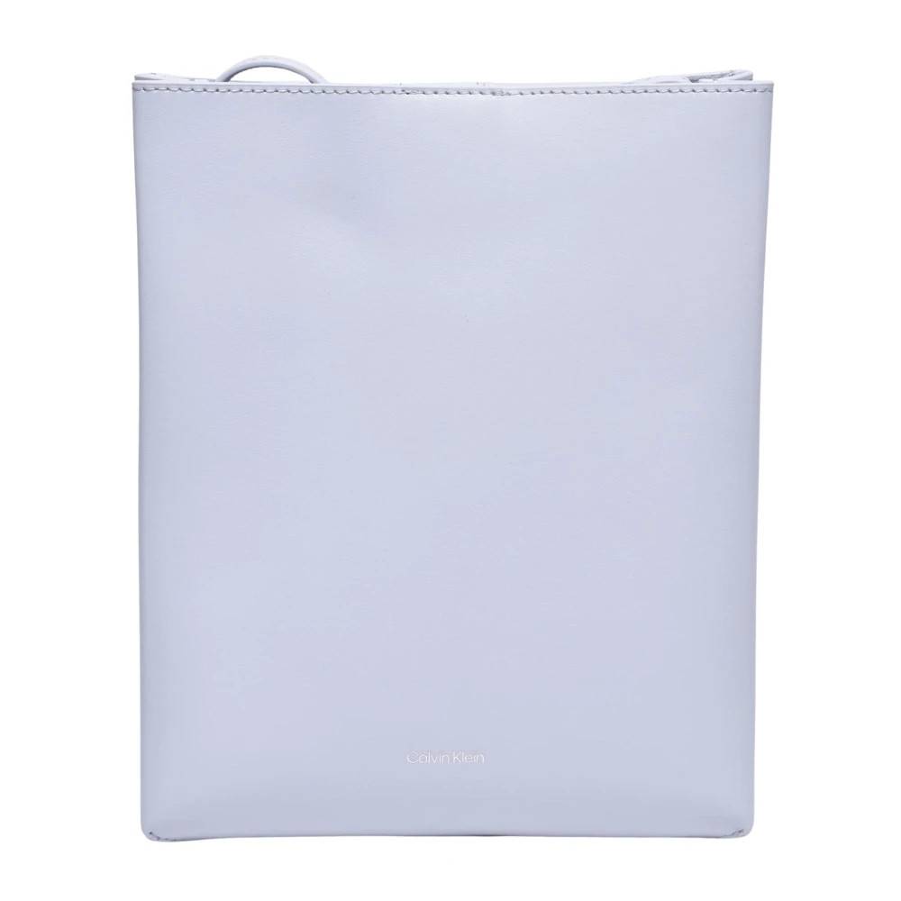 Calvin Klein skuldertaske - Tasker - Dame - Hvid - ONE SIZE - Uld