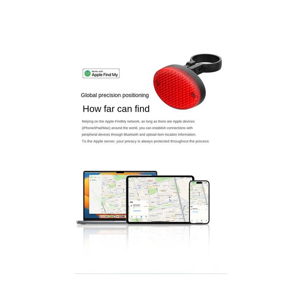Cycling Rear Light Anti-Theft Taillight Gps Tracker Reflective Rear Light Locator Included Cycling Safety Accessories
