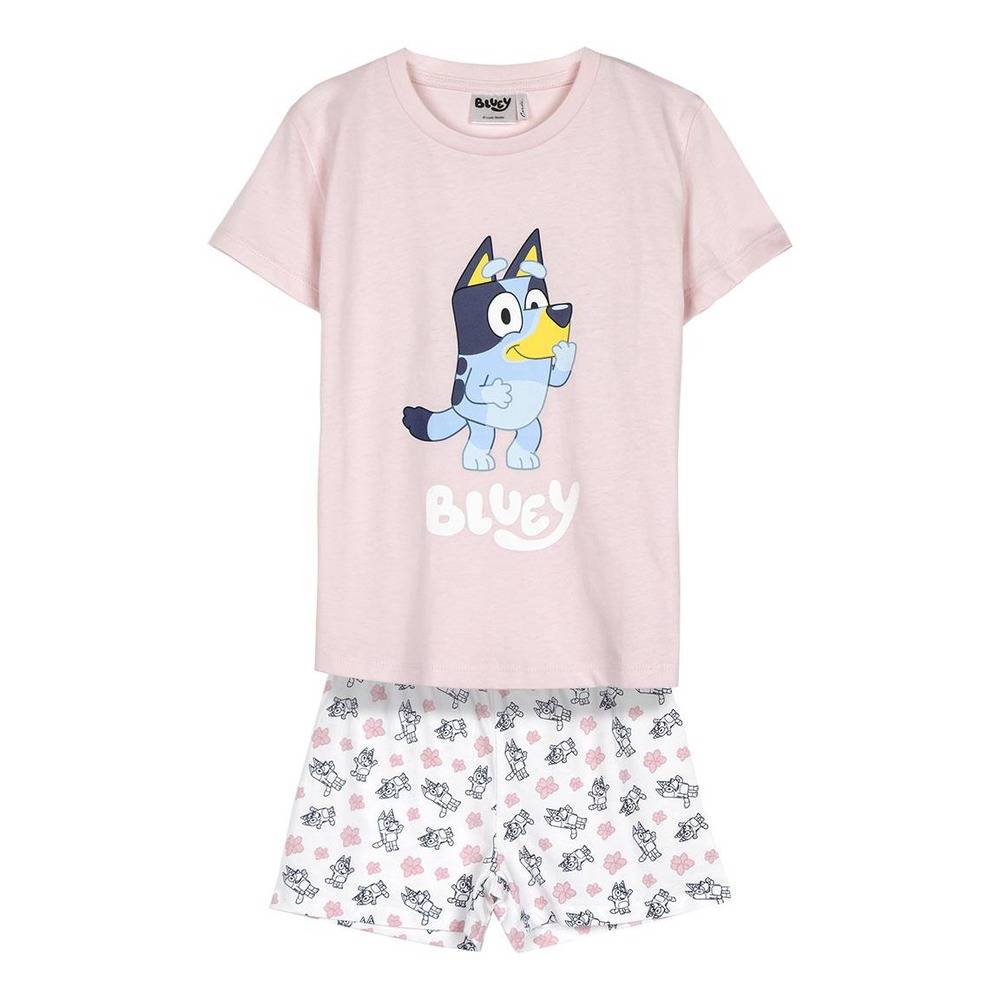 BlueyÂ® Kort Pyjamas Lyserød