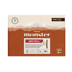 Monster Hundgodis Rawhide Beef Roll Box - XL