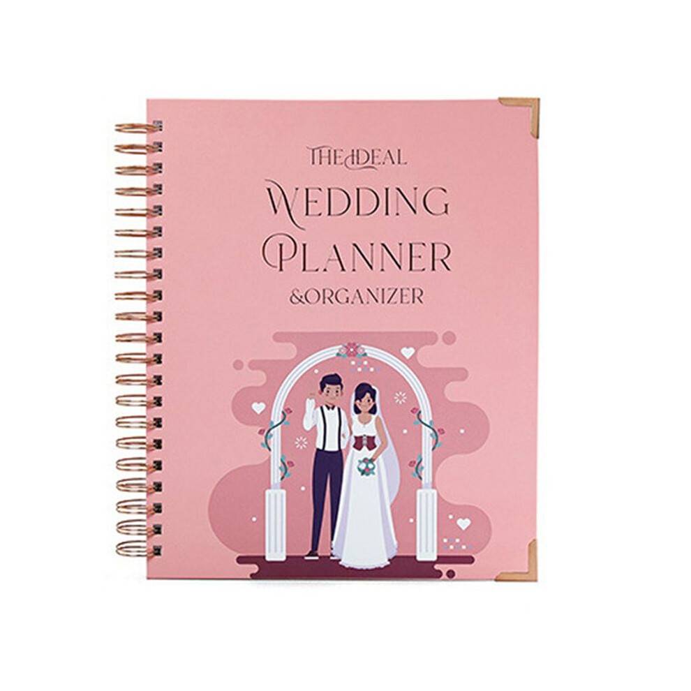 Wedding Planner for - Planning Book and Organizer, Bridal Binder with Countdown Calendar Valentine's Day Gift