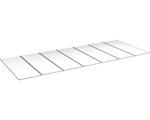 Kanalplasttak komplett HALLE Isolux bärande profiler opal 16x1050x4500 mm 7st skivor