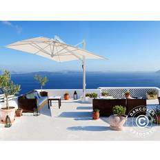 Hængeparasol Haveparasol Haveparasol Galileo White, 3x3m, Natur