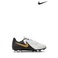 Nike White Kids Phantom Club Multi Ground Football Boots