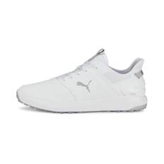 Men's Puma IGNITE ELEVATE Golf Shoes, White, Size 39, Shoes - Silver - 39