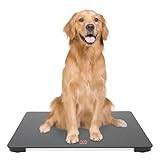 Stora husdjursvågar för stora hundar, 100 kg precisions digital djurvåg, babyvåg, LCD-plattformsvåg med LCD-display för kattungar, valpar, kaniner eller spädbarn, 45 x 65 cm