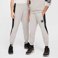 Nike Older Kids' Fleece Joggers Air Sportswear College Grey/Black/Black - Large