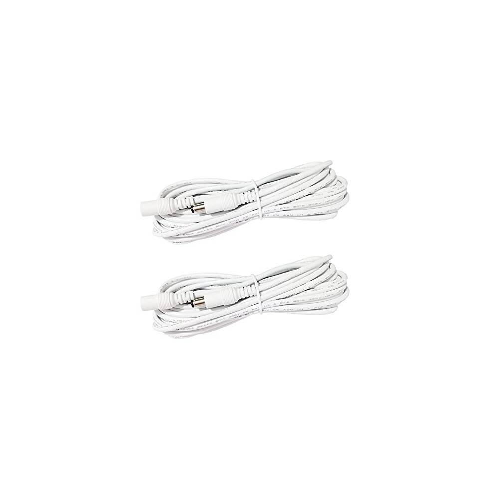 Forlængerledning til DC-strøm, nem installation. Konstruktion i kobbermateriale. DC-forlængerkabel. 2,5 m/8,2 fod. Han-til-hun til DC12V-strøm.