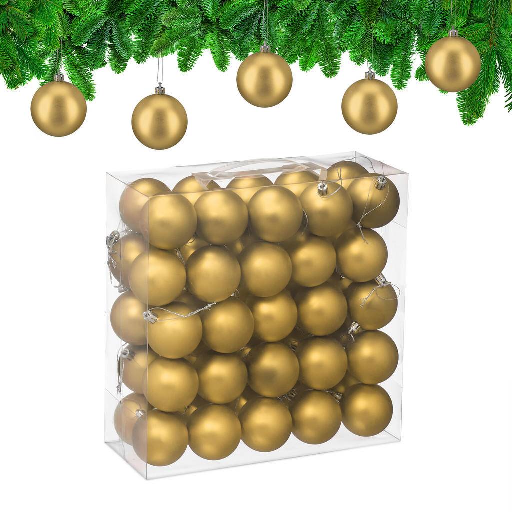 JULKULOR guld 50-pack 6 cm - Guldfärgad