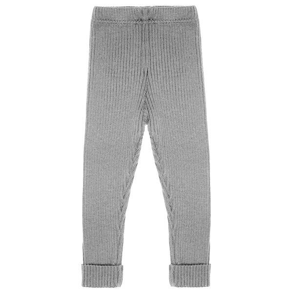 maximo Kid's Rippstrick Leggings Leggings Barn Storlek 134/140 Färg grey melange
