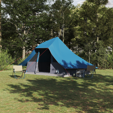 vidaXL Familie Telt Tipi Blå 10-Person Vandafvisende