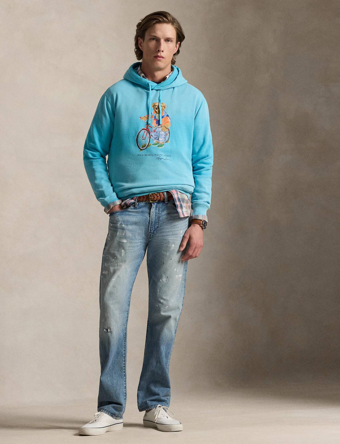 Polo Ralph Lauren Polo Bear Fleece Hoodie - Blue - L