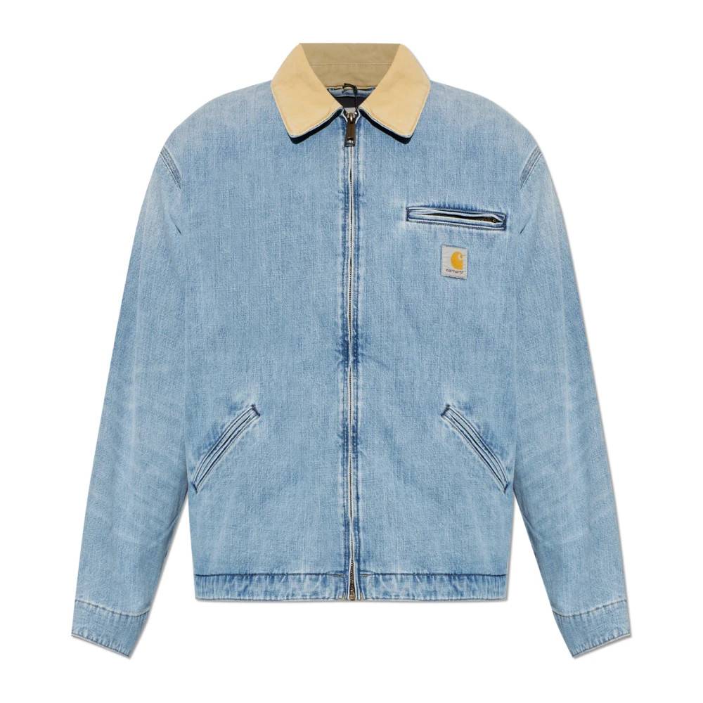 Carhartt Wip OG Detroit Jacket-- Jakker - Herre- Blå- S- Bomuld- OG Detroit Jacket