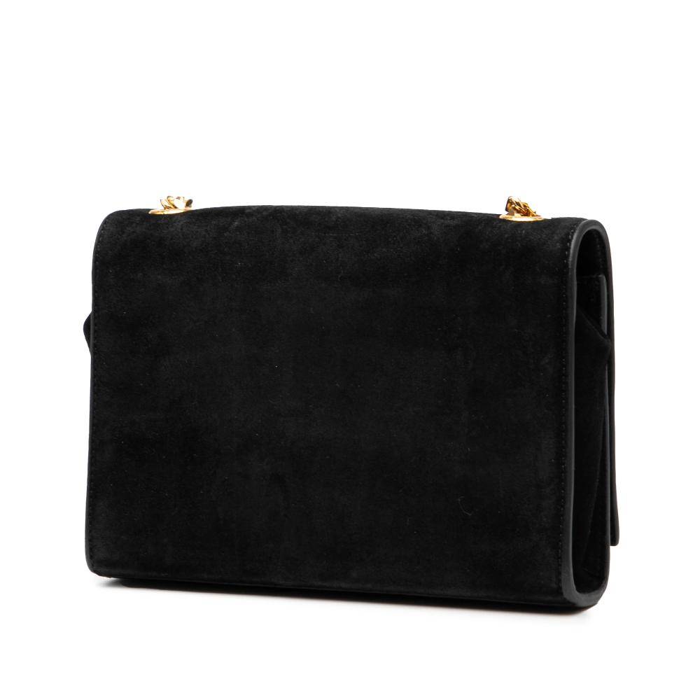 Yves Saint Laurent Vintage Crossbody Bag Stl.  - Black (L 12cm x W 17cm x D 3.50cm)