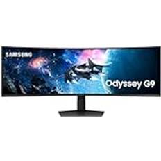 Samsung Odyssey G9 49 tum 240 Hz, 1ms, 1 000R böjd VA-panel, DWQHD-upplösning: 5 120 x 1 440, 2500:1, AMD FreeSync Premium Pro, Auto Source Switch +, HDR1000 och HDR10
