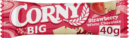 Corny Big Strawberry White Chocolate 40g