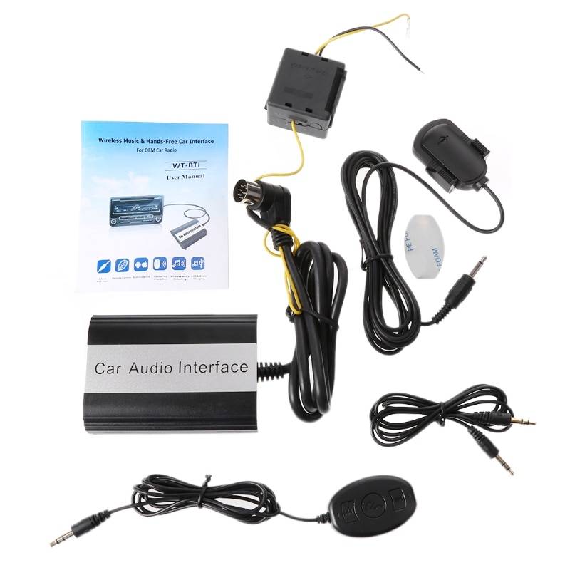 Ootdty handsfree bil bluetooth kit mp3 aux adapter gränssnitt för volvo hu-series c70 s40/60/80 v40 v70 xc70 feb 20