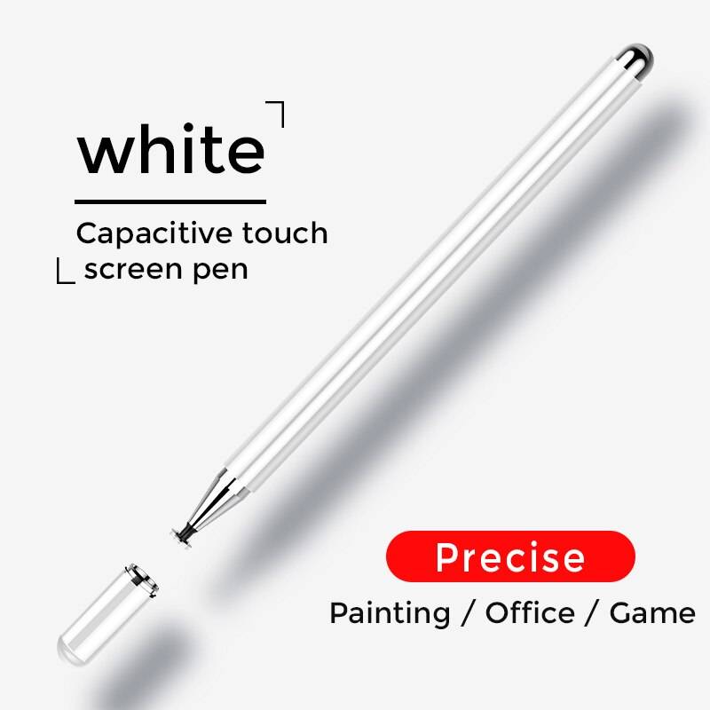 Universal stylus penna för apple penna ritning tablett pennor kapacitiv skärm caneta touch penna för ipad pro 11 12.9 9 air 1 2 - Whtie