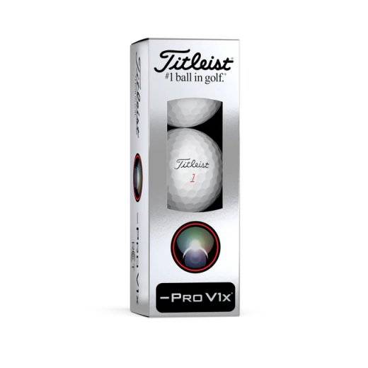 Titleist PRO V1x - Left Dash RCT Vit - 3-Pack