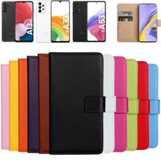 Samsung Galaxy A53/A33/A13 pung shell etui kortholder - - purple