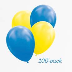 Ballonger storpack - Gul & Blå 100-pack