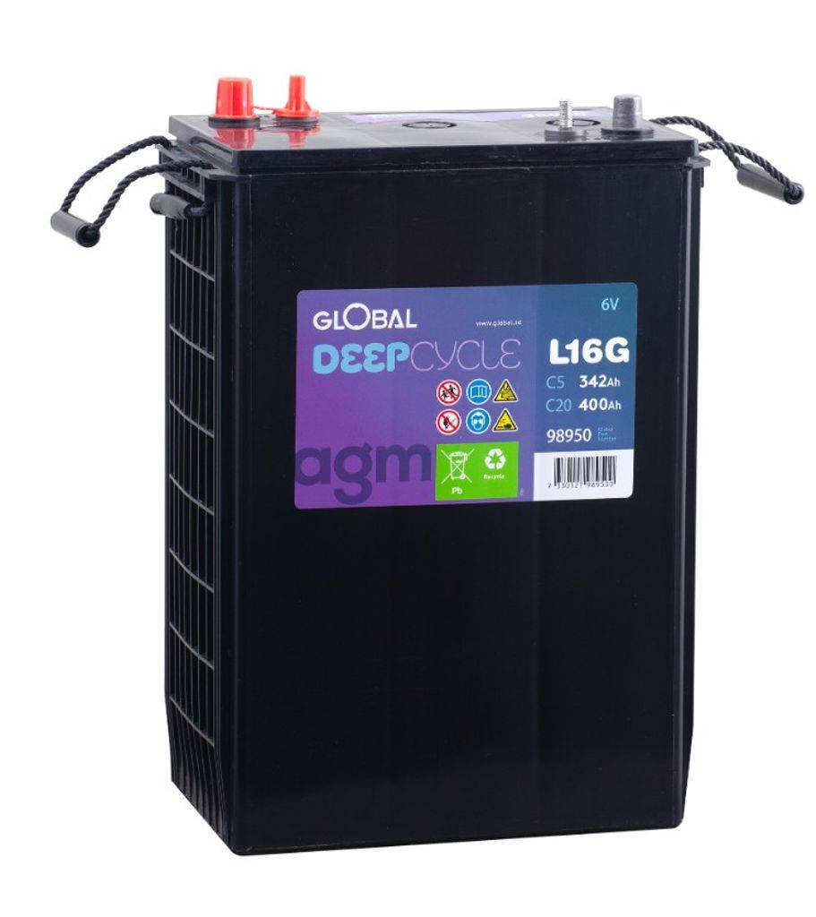 GLOBAL 6V L16G AGM 400Ah 295x 180 x 428mm