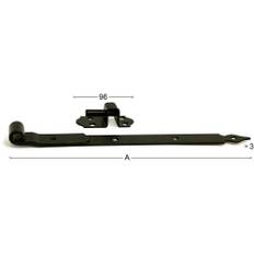 Hakgångjärn Habo 214 Svart Längd: 600mm