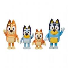 Bluey Figursæt 4 Pak Bluey Familie Pakke Figurer 90077A