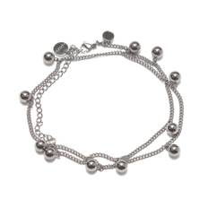 Sägen – Solar Charm Halsband/fotlänk, silver