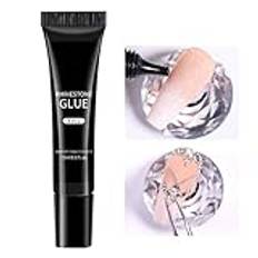 Gel Nail Glue | 15ml Strong Nail Glue For Press-On Nails | UV Light Gel Nail Glue For Securely Sticking Artificial Nails, Nail Tips, And Small Nail Decorations