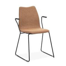 Karmstol Knuff, framåtvända armstöd, sh. 45 cm, svart stativ