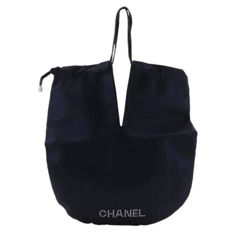 Chanel Vintage Pre-owned Satin Bucket Bag - Vintage - Dame - Sort - ONE SIZE - Satin