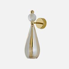 Smykke Wall lamp M Golden smoke Crystal swirl ball
