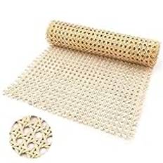 1 Rulle Webbing Rattan Cane, 35cm x 1m Naturlig Rotting Cane Webbing Roll för Caning Project Mesh Rottingtyg för Möbler Stol Skåp Tak