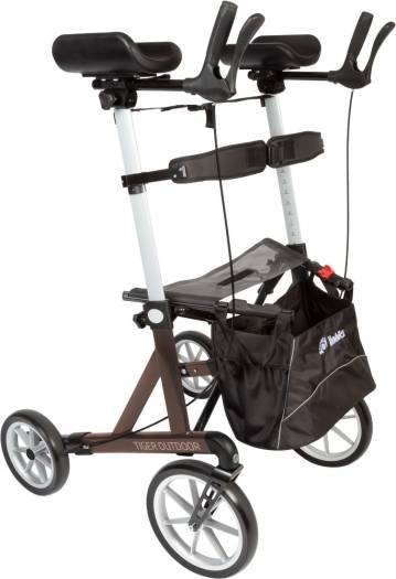 Tiger artritis rollator til udendørs brug.