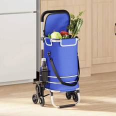 vidaXL Indkøbsvogn Blå 47 x 39 x 100.5 cm Oxford stof