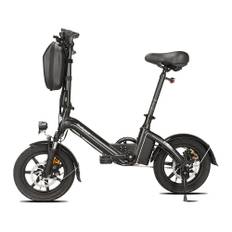 Bodywel T16 Pro 14 Folding Electric Bike 280Wh Mini E-Bike Support App svart