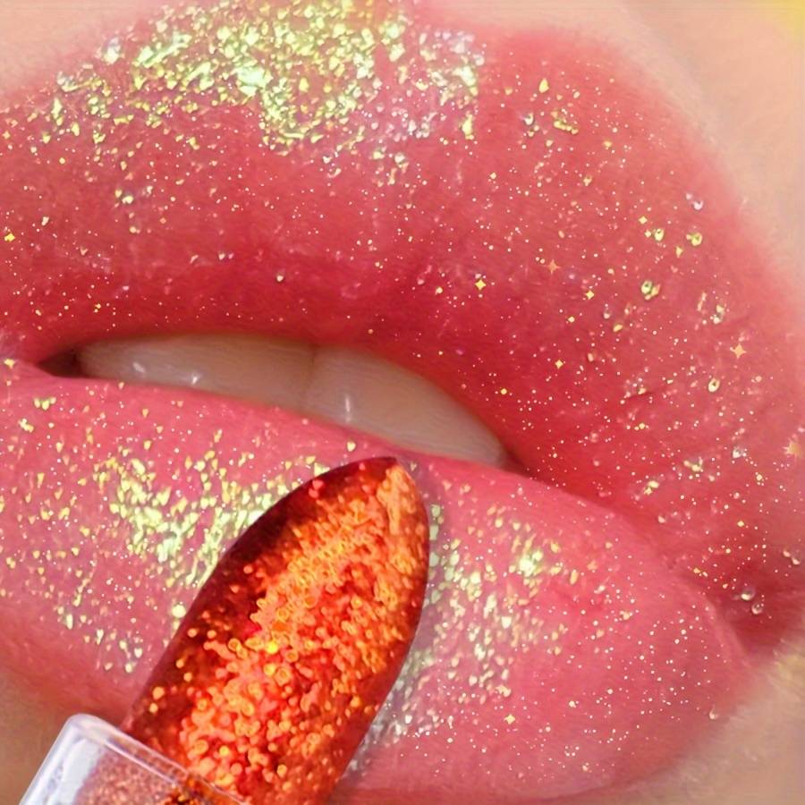 TEMU Shiny Pearlescent Lipstick Non-removal Moisturizing Moisturizing Lipstick Lip Glaze Lip Gloss