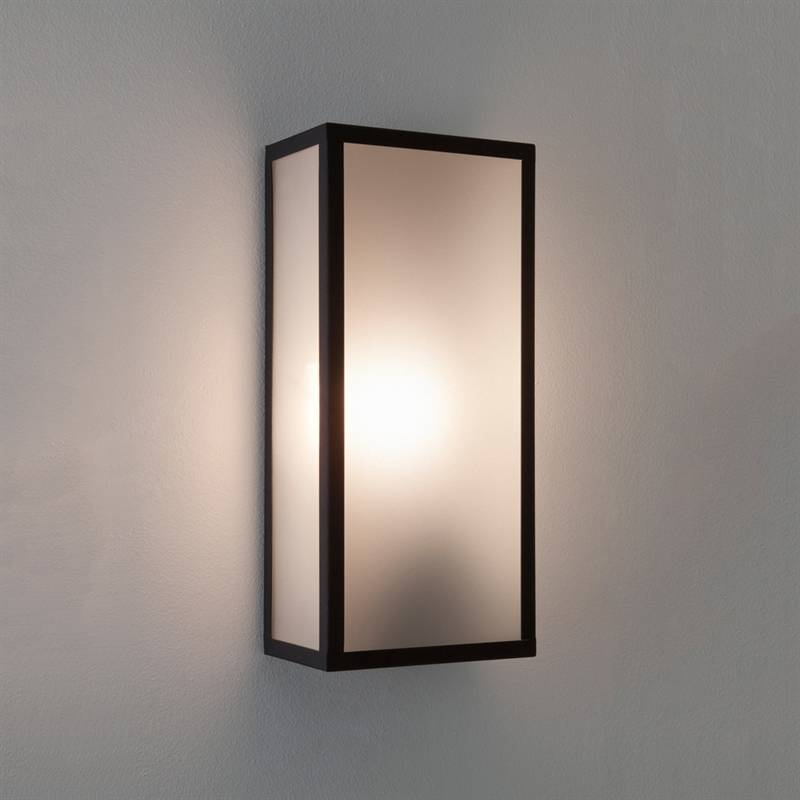 Astro Messina 160 Frosted II væglampe sort eller bronze IP44