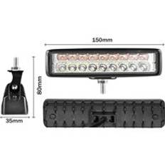 18w 30w 48w 54w 6 tums ledt arbetsbelysning 12v 24v ledstrålar 4 x 4 bil ledd bar offroad översvämningsfläck combo ljus för suv tillbehör lampa - 1 st 54w tvåfärgad