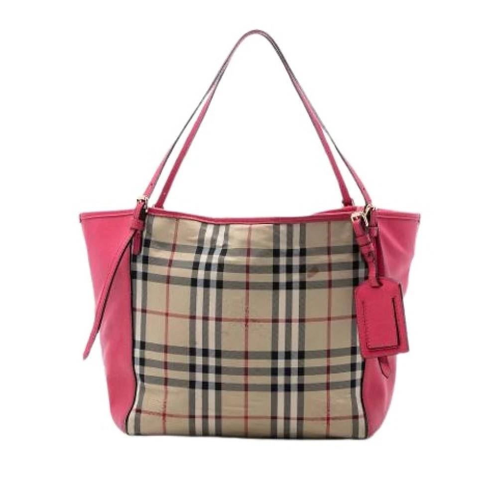 Burberry Vintage Pre-owned Canterbury Tote Bag - Vintage - Dame - Flerfarvet - ONE SIZE - Uld