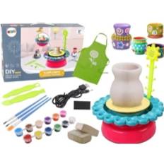 LeanToys Creative DIY Pottery Wheel Clay Potter &amp  Pans Paint Set