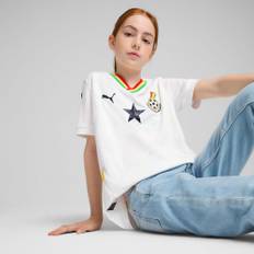 Puma Ghana 2025 Home Jersey Youth, White, Size 11-12Y, Clothing - PelÃ© Yellow - 11-12Y