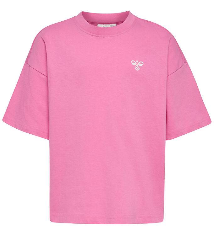 Hummel T-shirt - hmlJR Dumt - Fuchsia Rosa - Hummel - 9-10 år (134-140) - T-shirt