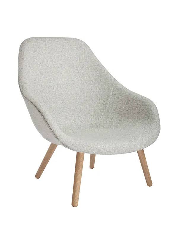About a Lounge Chair high AAL92 fra Hay Divina Melange / Sortbejdset eg - Jacobsen Plus