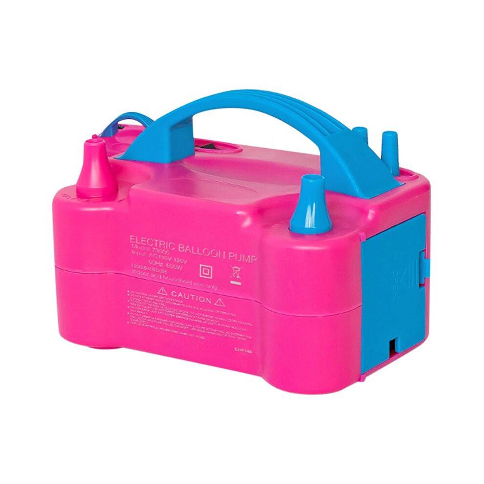 73005 Elektrisk Luftpump Klassisk Dubbelhålsuppblåsare Kantballongmaskin Elektrisk Lufttankpump EU-Kontakt