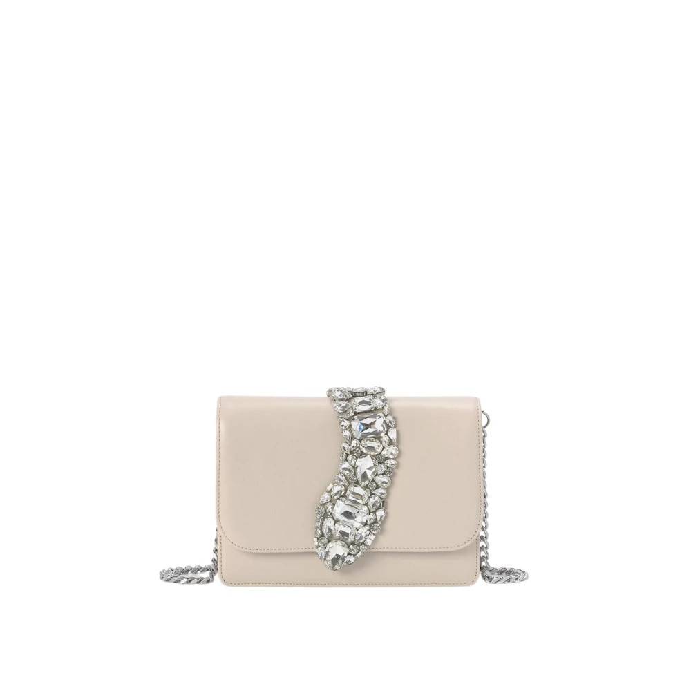 ALMA EN PENA Slangeklap skuldertaske - Tasker - Dame - Beige - ONE SIZE - Uld